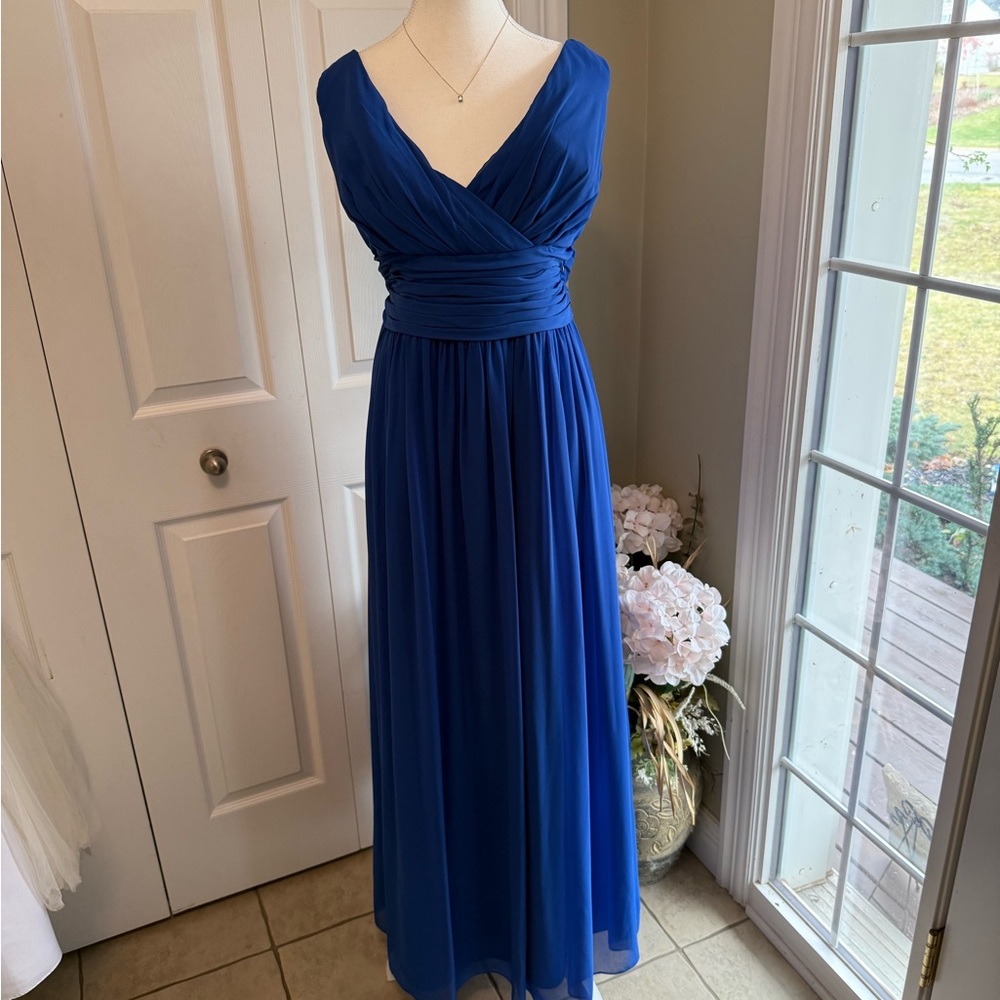 Bill Levkoff Deep Blue Maxi Dress